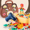 Mini Builder Tool Kit – 203-teiliges Konstruktionsspielzeug mit Mini-Bohrmaschine für Kinder ab 6 Jahren