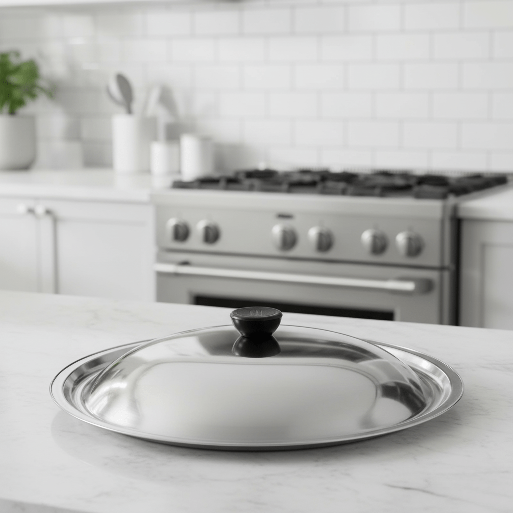 CookShield – Edelstahl-Deckel für vielseitige Küchennutzung und perfektes Garen