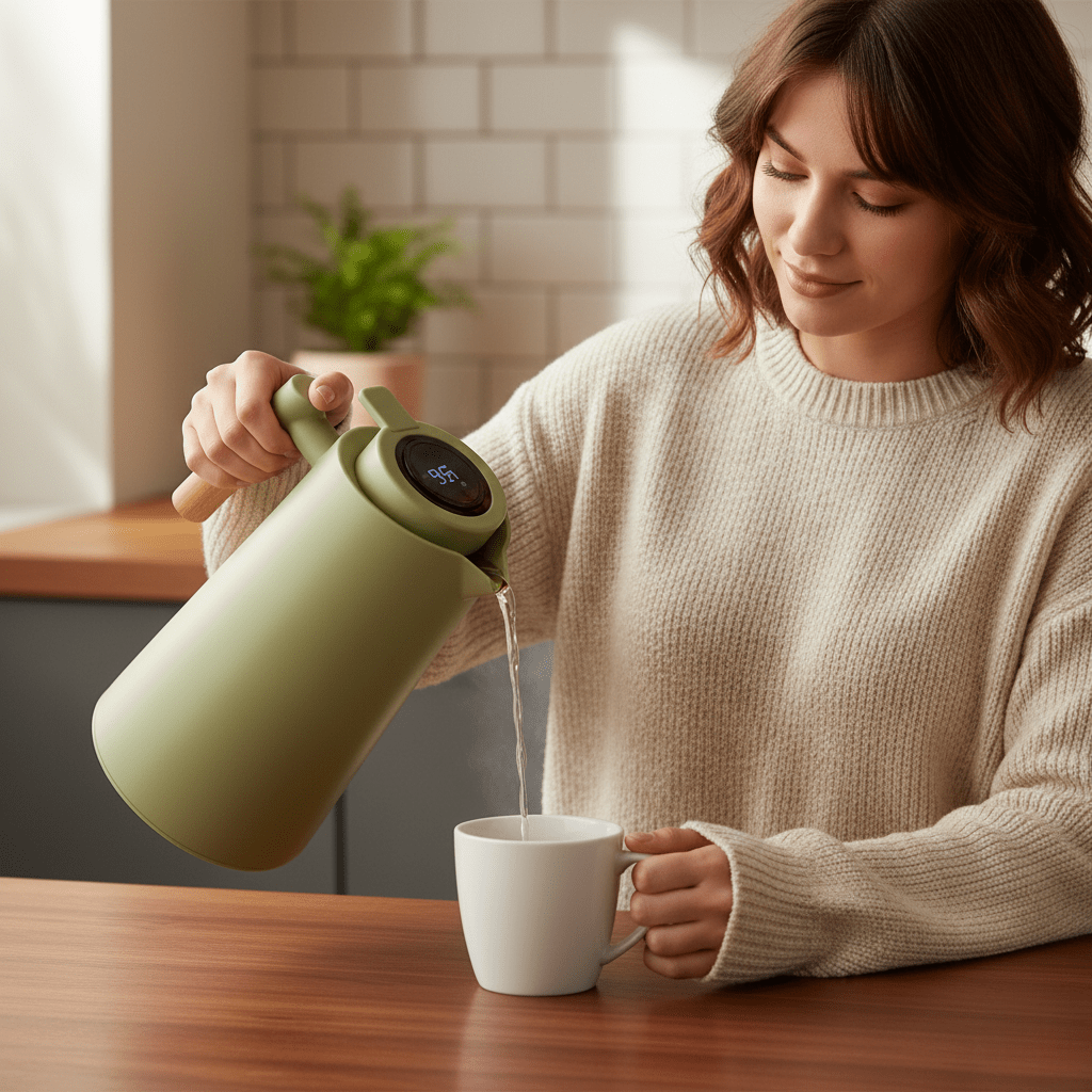 LATTEA PURE – Thermos robuste en acier inoxydable, étanche et élégante