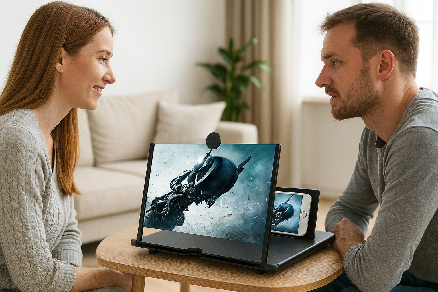 ZOOMFALTER – Faltbare HD-Bildschirmlupe für Smartphones