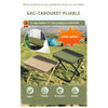 2-in-1 ChairPack – Zaino da esterno pieghevole con seduta integrata e superficie impermeabile