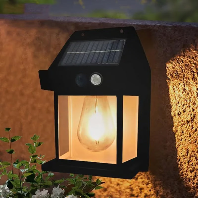 Elegante Outdoor Solar Wandleuchte mit Bewegungsmelder