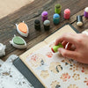 ColorSplash – Ensemble de peintures pour doigts pour enfants créatifs avec tampons et règles