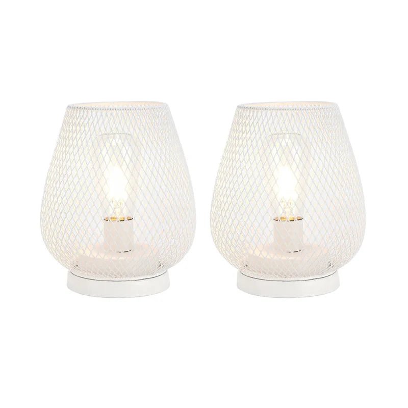 BRILLIOR – Batteriebetriebene Metall-Tischlampe mit warmem LED-Licht