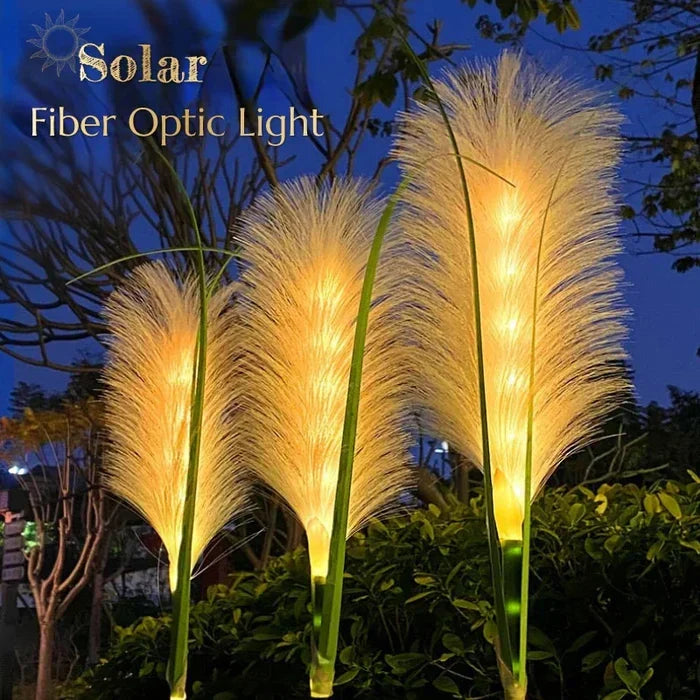 Dekorative Rattan Gartenbeleuchtung – Solar-Lampe im Grasdesign für den Außenbereich