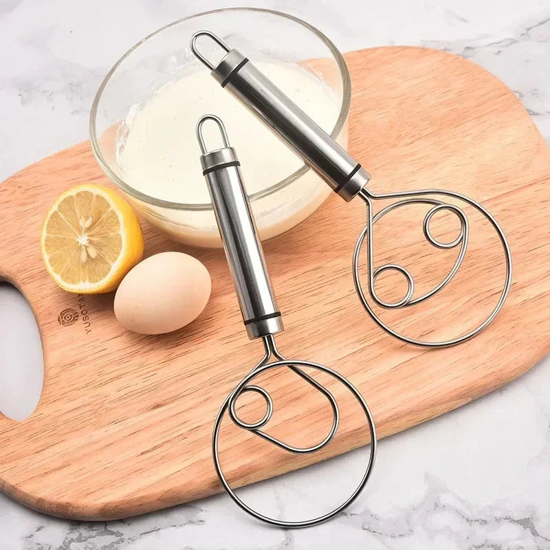 Robuster Edelstahl-Danish Dough Whisk – Langlebiges, Ergonomisches Design für Vielseitiges Backen & Kochen
