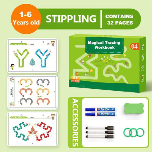 InkyPlay Learning Pad – Bloc d'apprentissage réutilisable pour l'écriture créative sans écran