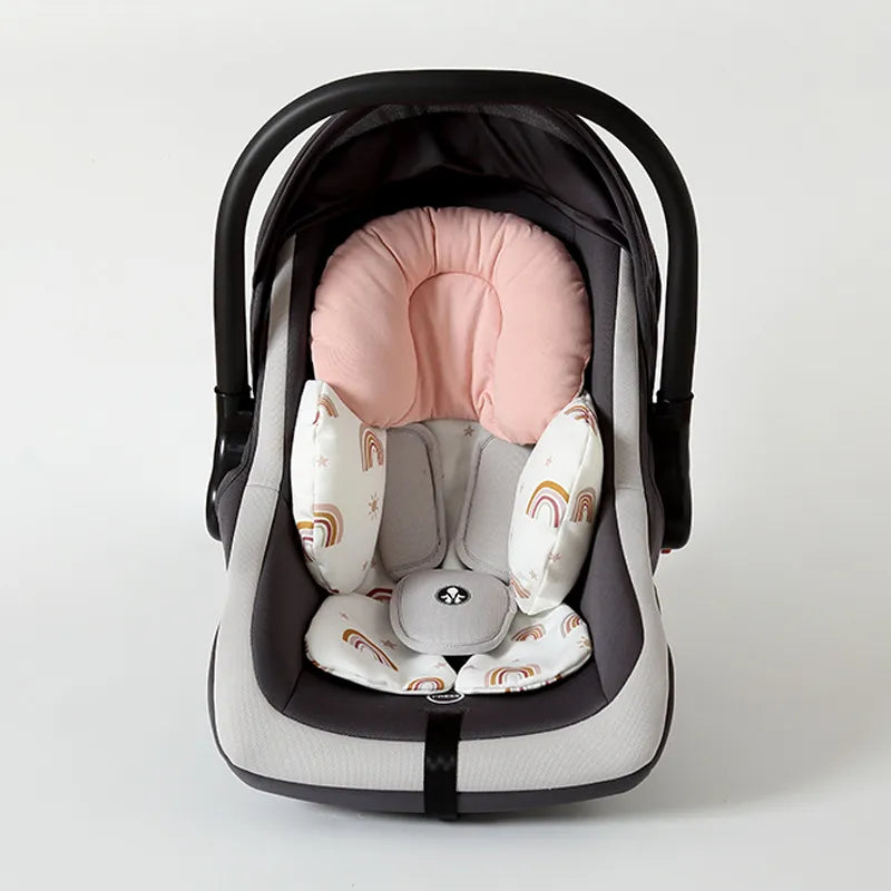 Baby Sitzverkleinerer mit Kopfstütze – Weiches Kissen für Babyschale & Kinderwagen