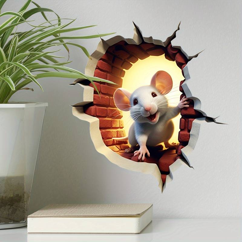 WALLYPIX – 3D Cartoon Wandaufkleber für kreative Wohnräume