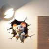WALLYPIX – 3D Cartoon Wandaufkleber für kreative Wohnräume