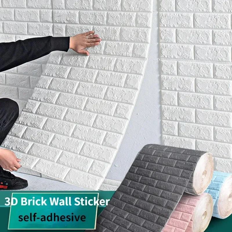 BRICKOVA – 3D Schaumstoff-Tapete im Ziegelmuster