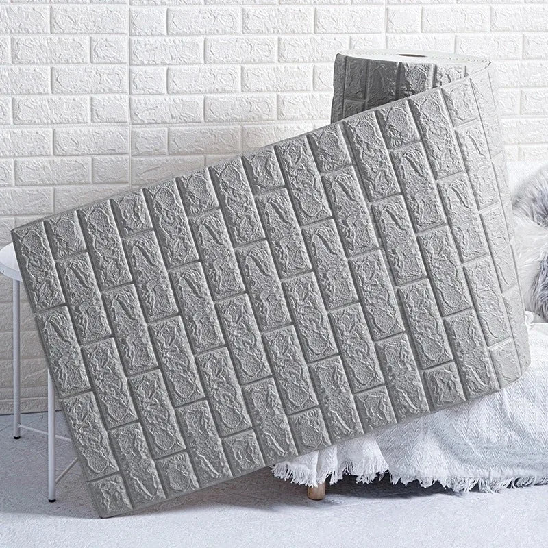 BRICKOVA – 3D Schaumstoff-Tapete im Ziegelmuster