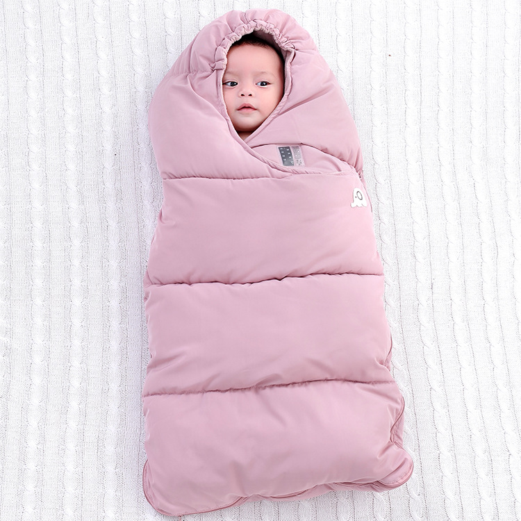 Baby Fußsack für Kinderwagen – Warmer Winter Schlafsack mit Kapuze für Babys