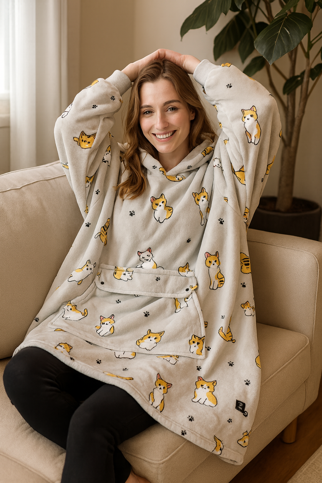 FIREFLEECE – USB-beheizter Decken-Hoodie für intensive Wärme