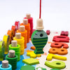 MindNest Bord – Montessori leerspel van hout – cijfers, vormen & kleuren ontdekken