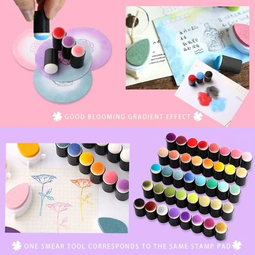 ColorSplash – Ensemble de peintures pour doigts pour enfants créatifs avec tampons et règles