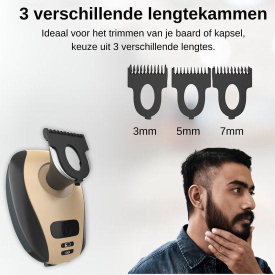 Rasoio da uomo 5-in-1 – Rasatura liscia senza irritazioni cutanee e con accessori multifunzionali