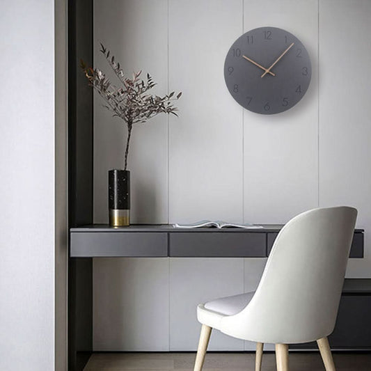 NordWhisper Wall Clock – Geräuschlose Wanduhr im nordischen Design