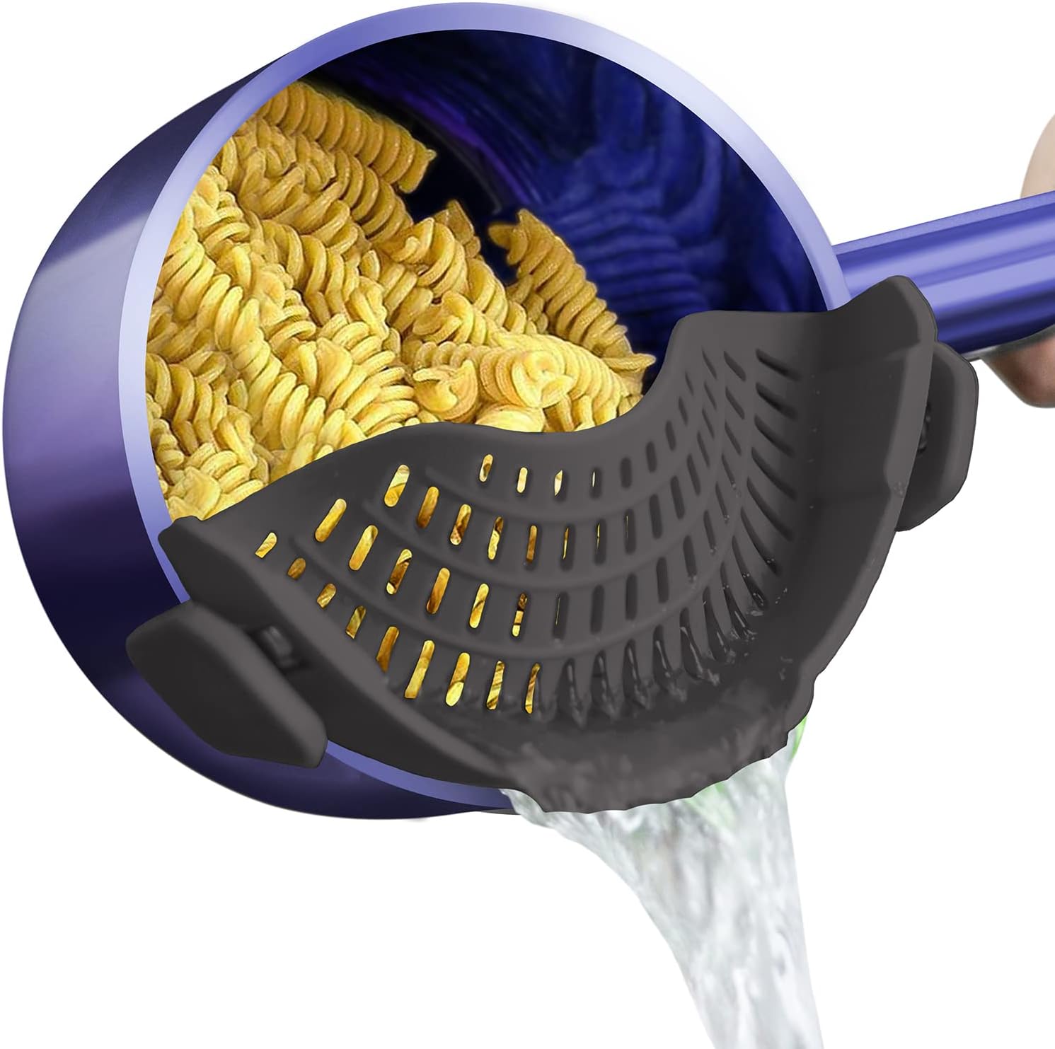 ClipOn - Passoire en silicone pour casseroles et poêles