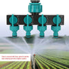 Premium 4-Wege Gartenschlauchverteiler - Verstellbarer Wasserhahnadapter-4