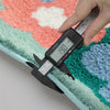 FlorSoft - Alfombrilla de baño extra absorbente con diseño de flores