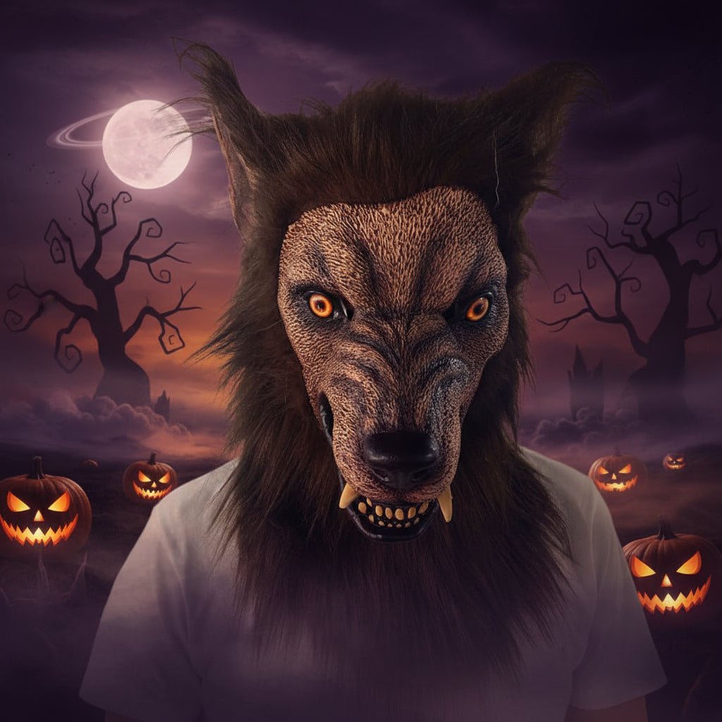 NIGHTHOWL – Realistische Werwolfmaske für Halloween & Cosplay
