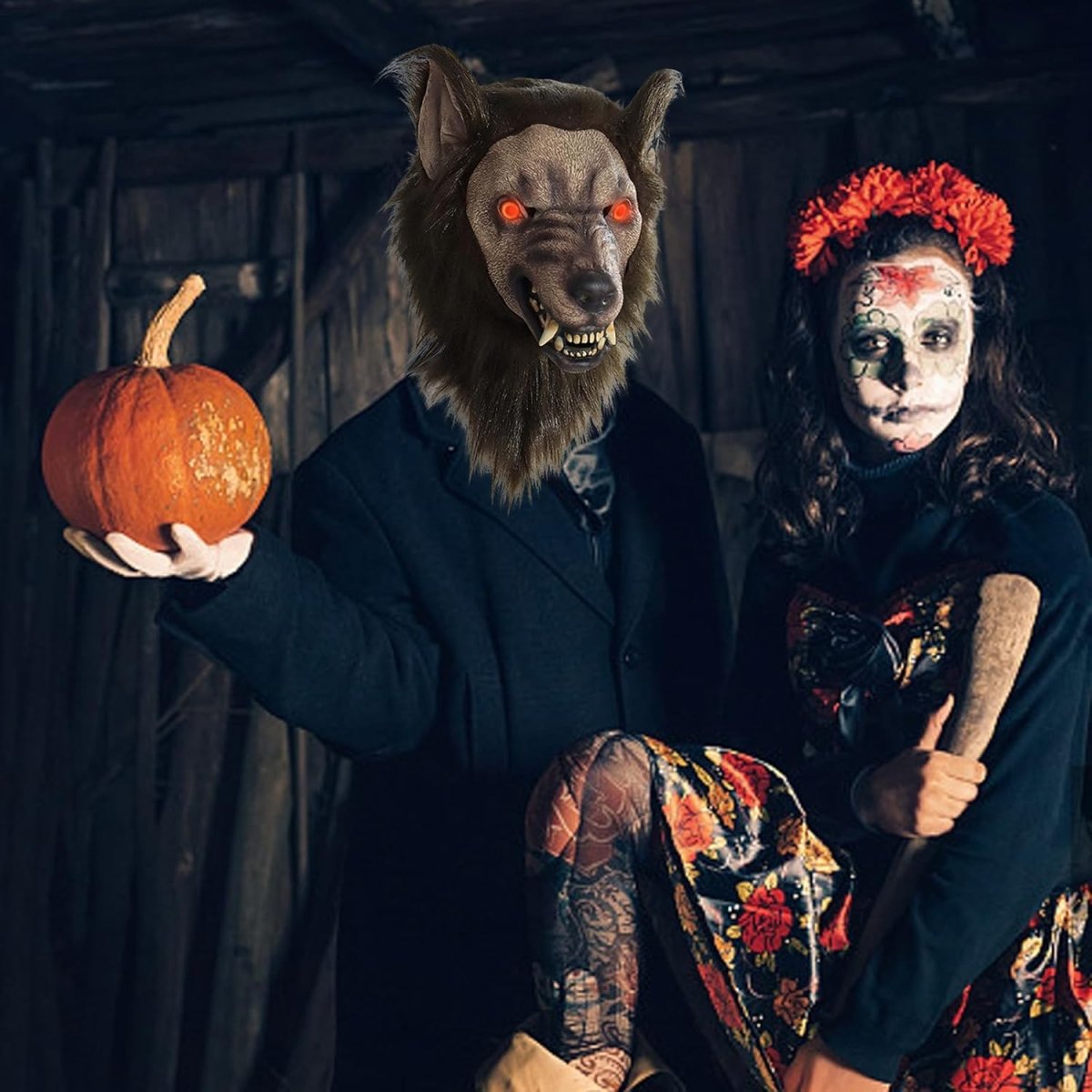 NIGHTHOWL – Realistische Werwolfmaske für Halloween & Cosplay