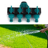 Premium 4-Wege Gartenschlauchverteiler - Verstellbarer Wasserhahnadapter-3