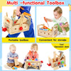 WoodCraft Boîte à outils pour enfants – Coffret d'outils en bois pour jeu créatif et développement moteur dès 6 mois