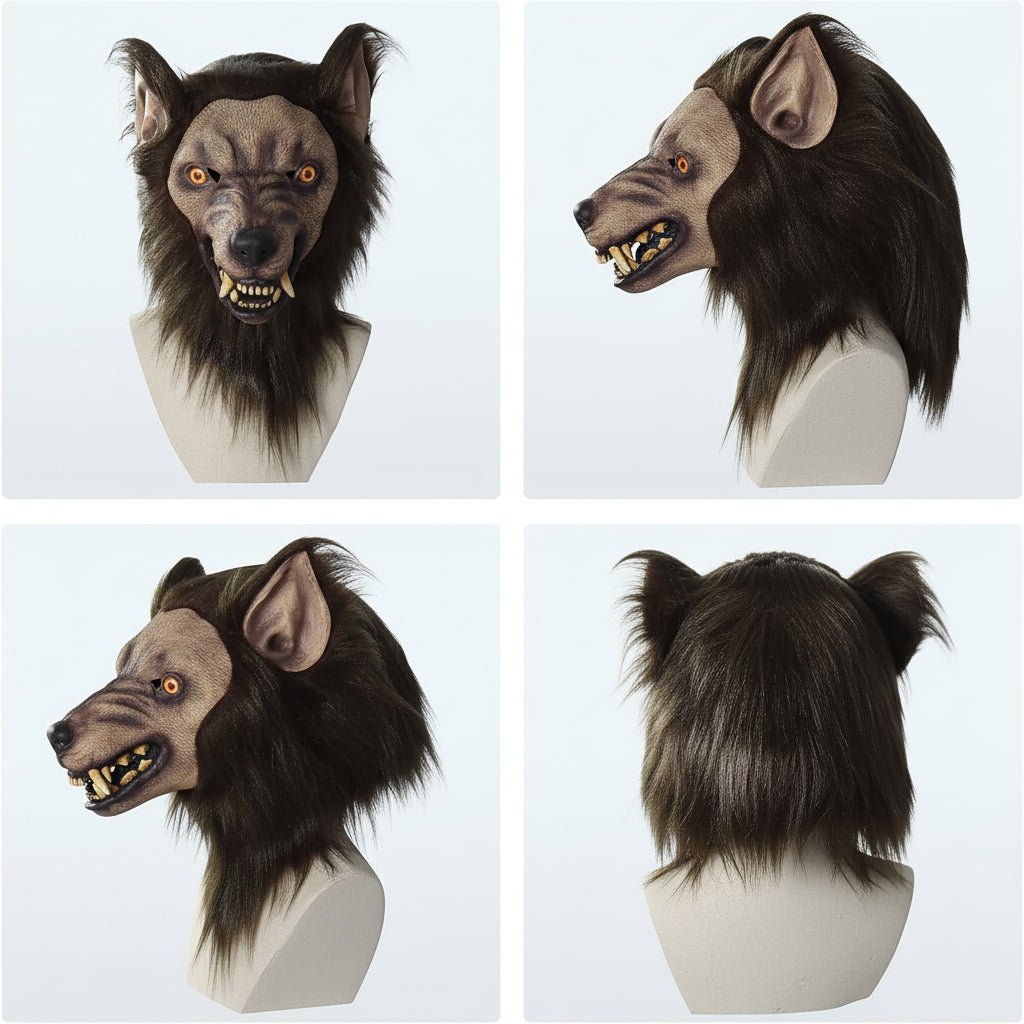 NIGHTHOWL – Realistische Werwolfmaske für Halloween & Cosplay