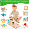 ActivityCube – Montessori houten educatief speelgoed met 8 activiteiten voor baby's vanaf 6 maanden