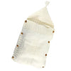 Hugnest Baby Wrap – Kuscheliger Neugeborenen-Schlafsack mit Kapuze in Beige