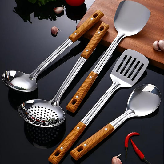 LuxusEdelstahl Küchenutensilien Set – Elegantes Design & Langlebigkeit für stilvolle Köche-1