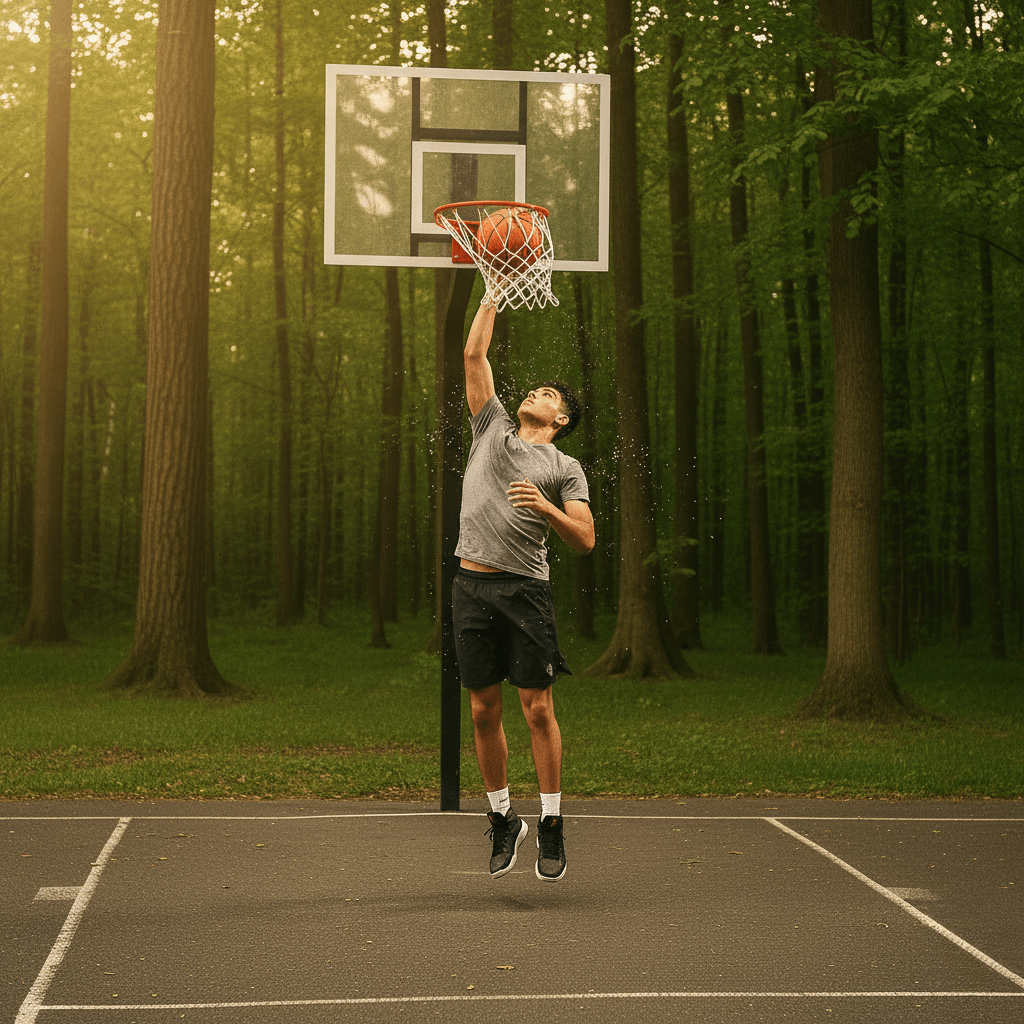 DUNKPRO – Hochleistungs-Basketballnetz für Outdoor