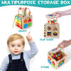 EduCube 8-in-1 – Gioco educativo Montessori in legno per bambini piccoli da 18 mesi in su
