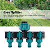 Premium 4-Wege Gartenschlauchverteiler - Verstellbarer Wasserhahnadapter-2