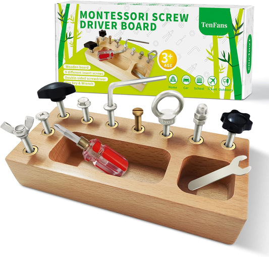 SkillCraft Busy Board – Montessori leerbord met echt gereedschap voor kinderen vanaf 3 jaar