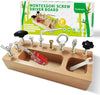 SkillCraft Busy Board – Montessori Lernbrett mit echtem Werkzeug für Kinder ab 3 Jahren
