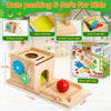 ActivityCube – Montessori houten educatief speelgoed met 8 activiteiten voor baby's vanaf 6 maanden