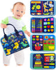 MindZip Activiteitenbord – Montessori leerbord met meer dan 20 activiteiten voor baby's en peuters