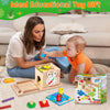 ActivityCube – Montessori houten educatief speelgoed met 8 activiteiten voor baby's vanaf 6 maanden