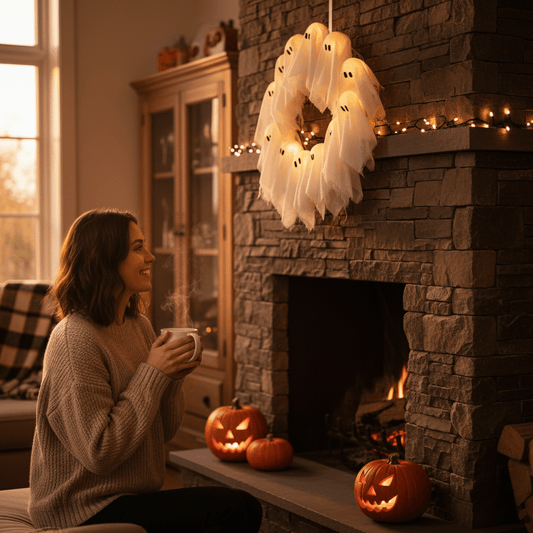 GruselGlow Corona – Fantasmi luminosi per una decorazione di Halloween suggestiva
