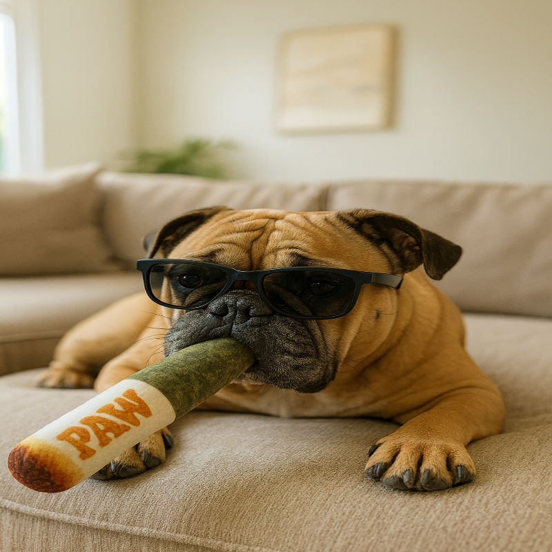 RELAXEDMUTT – Plüsch-Joint-Spielzeug für entspannte Hunde