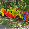 Hängende Pflanzenschale – Bunte Hühner Design Gartendeko-4