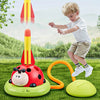 PlayMax ensemble de jeu 3-en-1 – corde à sauter, lancer d'anneaux & fusée à pédales pour intérieur & extérieur