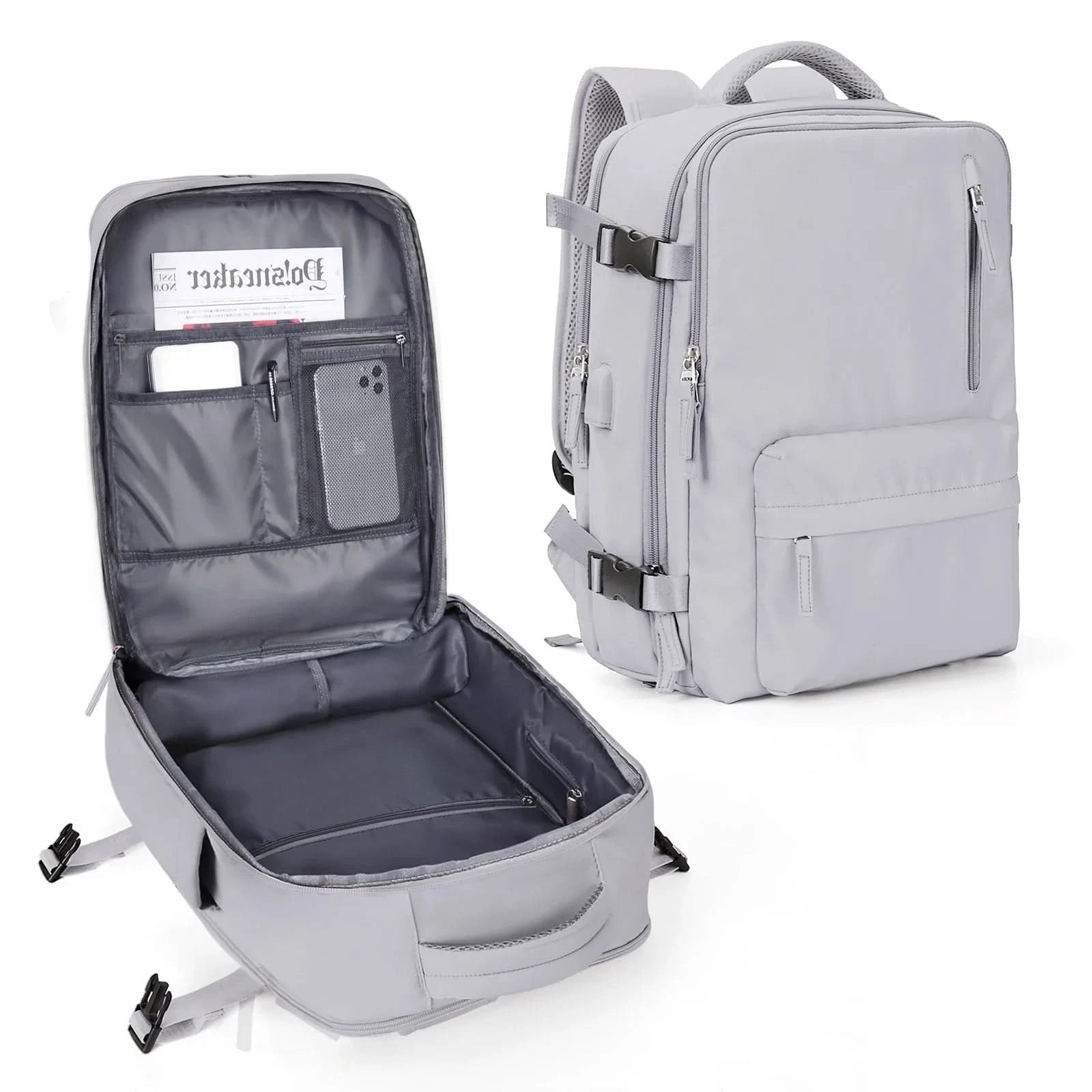 wanderrucksack handgepäck Reise & Täglich Rucksack – Handgepäck-Rucksack Für Flugreisen, Schule & Arbeit – Kompakt & Wasserabweisend – Wohnish