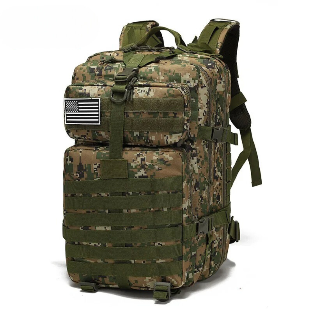 AdventurePack – Zaino tattico da 50 L con scomparto per laptop e protezione antifurto