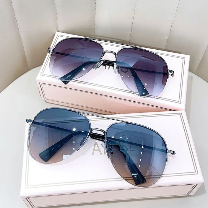 AEROGLIDE SHADES – Pilotenzonnebril voor heren met kleurverloop en UV400-bescherming