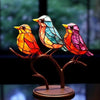 ARTISANFINCH – Handgefertigte bunte Vogelstatue aus Acryl zur Dekoration 4