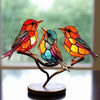 ARTISANFINCH – Handgefertigte bunte Vogelstatue aus Acryl zur Dekoration 6